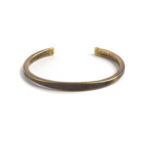Studebaker Metals Workshop Cuff in Brass Work Patina -- Size Small